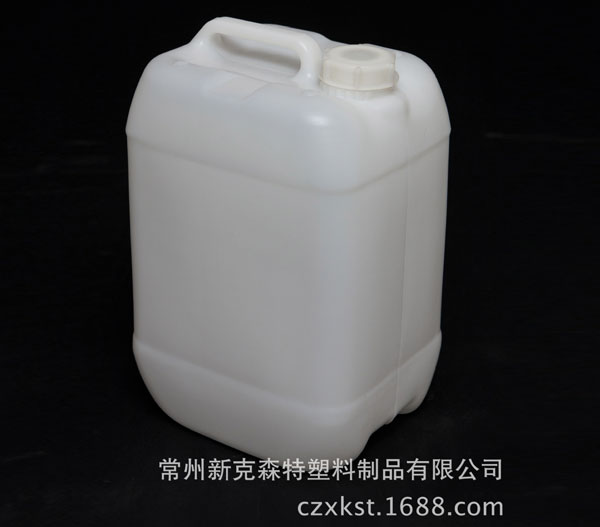 食品級(jí)10L化學(xué)品包裝桶，吹塑容器 耐高溫高壓白色化工塑料方桶